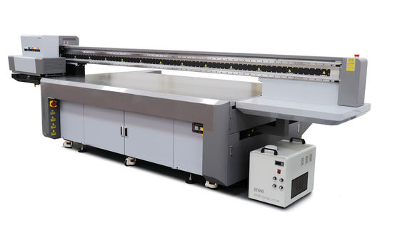 Impresión de alta resolución Impresora UV de gran formato con anchura máxima de 2500 mm y tinta UV ambiental LED