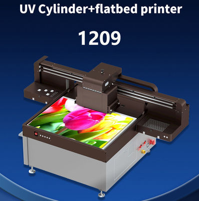 Máquina de impresión de impresoras digitales, impresora de inyección de tinta con pegatinas UV ajustables