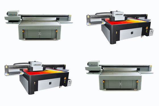 W CMYKLCLM Tinta de aceite ligera Color Impresora UV de gran formato 4130 X 2000 X 1300mm Dimensión del equipo para impresión