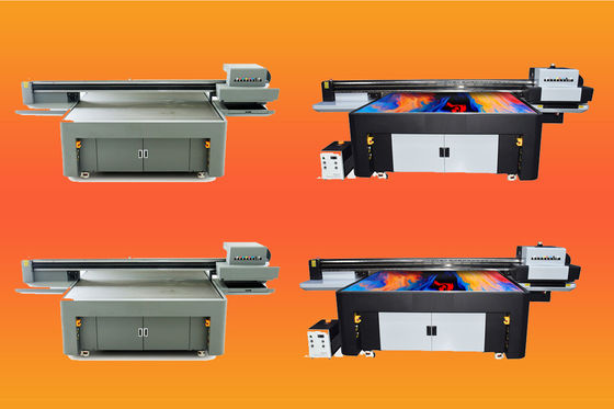 Impresora de tela plana UV de marco de acero con sistema de sustro continuo de tinta y software de impresión fotográfica