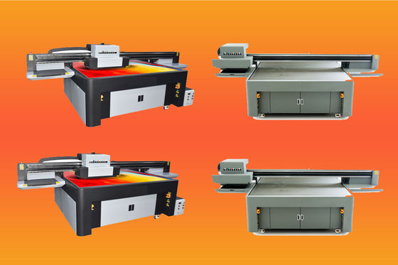 Impresora de inyección de tinta UV Konica 1024I 108 m2 / hora Blanco de color ligero de aceite doble vía