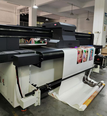 Impresora UV blanca CMKY para impresión de sustrato de gran formato