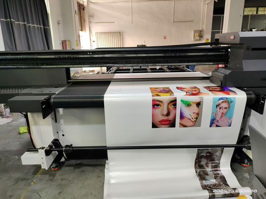 Impresora de rodillo a rodillo UV con sistema de curado LED para impresión multicolor