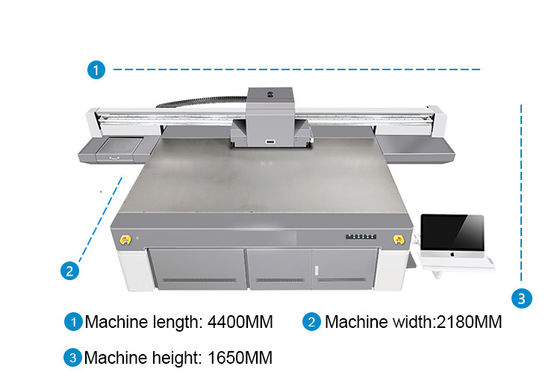 Impresora UV de cama plana con estructura de marco de acero y compatibilidad ambiental con la tinta UV LED