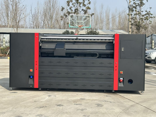 Impresora de banderas de sublimación de color de 3L de volumen de tinta 4/8 con caja de fijación de color de 380V y cabeza I3200-A1