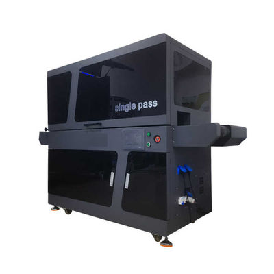 Impresora de tecnología de impresión UV de paso único para adhesivos de transferencia de vidrio en vasos de vidrio Imprimir rango de altura media 0-10 cm