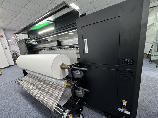 Máquina de impresión textil en modo humectante completamente sellada y con retención automática de humedad para tejidos de 0-50 mm de grosor